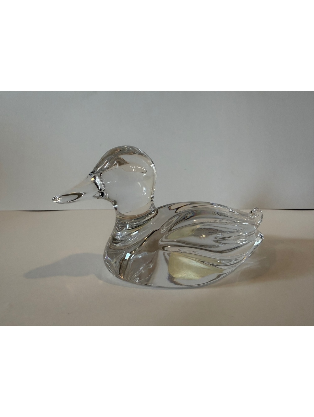 Princess House 24% Lead Crystal Duck Figurine Paperweight West Germany